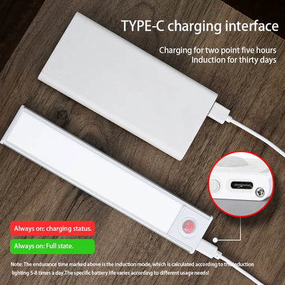 Night Light Led Light under Cabinet Light Motion Sensor Night Light Closet Light Cabinet Kitchen Lighting Magnetic Night Light