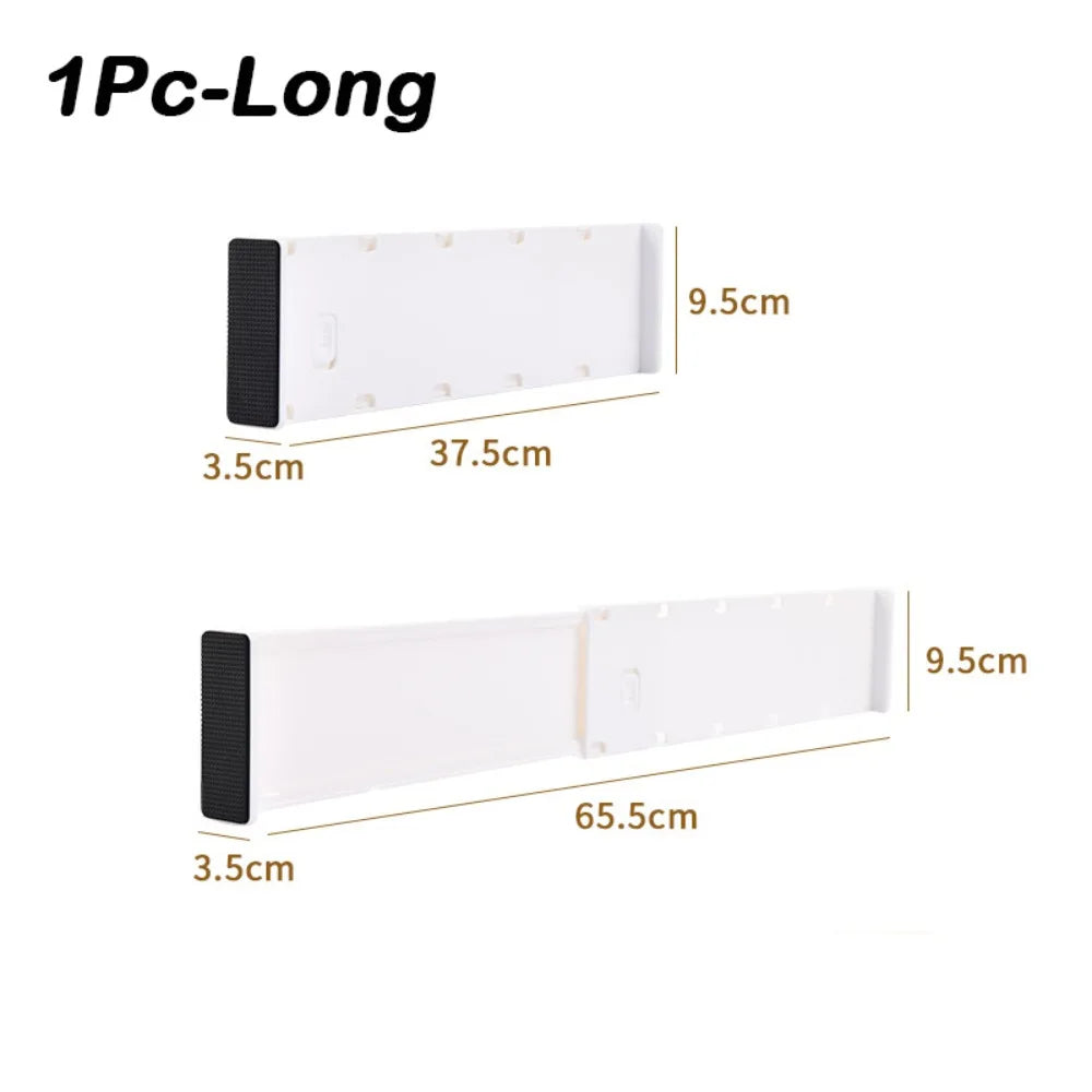 New Telescoping Drawer Divider DIY Adjustable Cabinet Clapboard Multifunctional Drawer Organization Cabinet Drawer