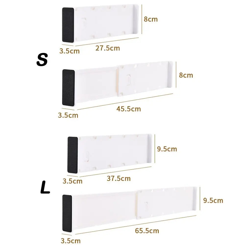 New Telescoping Drawer Divider DIY Adjustable Cabinet Clapboard Multifunctional Drawer Organization Cabinet Drawer