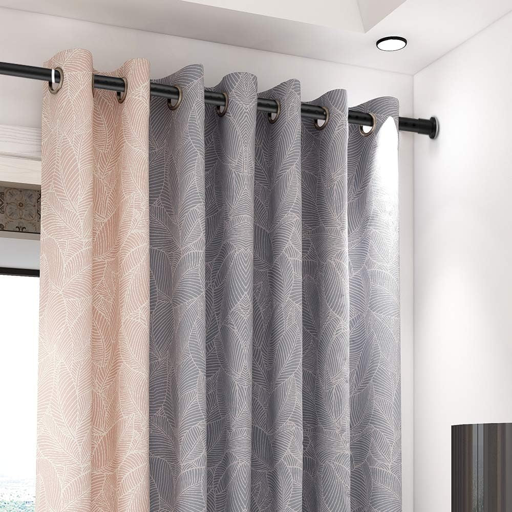 Tension Shower Curtain Rods 82.7-102.4 Inch Room Divider Never Rust Adjustable Spring Rods for Window Bathroom Balcony Storeroom Laundry Non-Slip No Drilling Easy to Install Black Matte