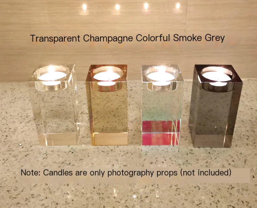 Elegant Crystal Candle Holder