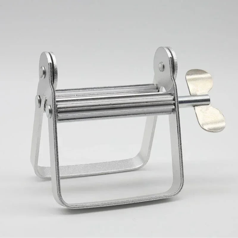 Stainless Steel Silver Toothpaste Squeezer Plastic Hand Cream Sauce Toothpaste Extruder Bathroom Toothbrush Rack Dispenser