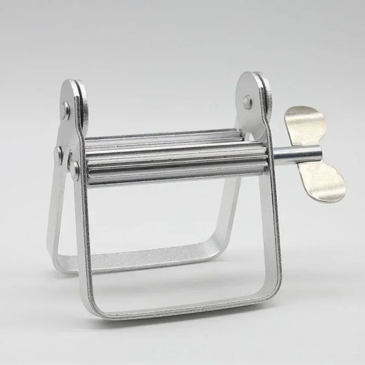 Stainless Steel Silver Toothpaste Squeezer Plastic Hand Cream Sauce Toothpaste Extruder Bathroom Toothbrush Rack Dispenser