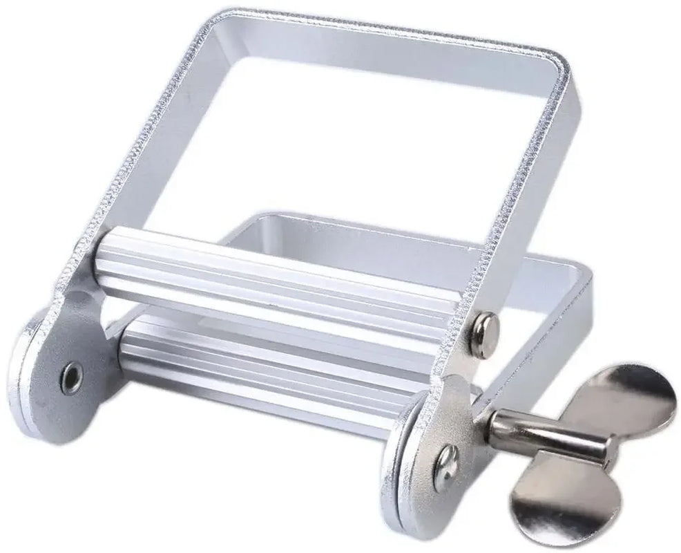 Stainless Steel Silver Toothpaste Squeezer Plastic Hand Cream Sauce Toothpaste Extruder Bathroom Toothbrush Rack Dispenser
