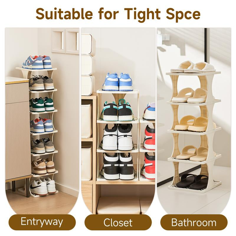 UFORU Multi-Layer Vertical Removable Shoe Storage Rack 1 Piece Modern Shoe Rack Shoe Rack Shoe Rack Cabinet Gift Storage Rack Home Storage Rack Home Storage Supplies Shelf